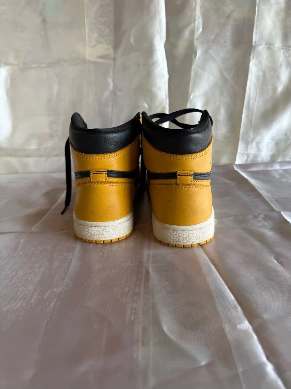 Jordan High-Top Sneakers in Yellow and Black